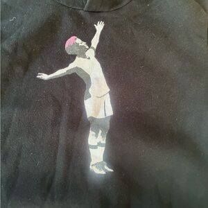 Megan Rapinoe Victory Pose Black Hoodie, Women's Small